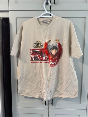 Chase Authentics Beige Dale Jr. Daytona 500 Graphic Tee
